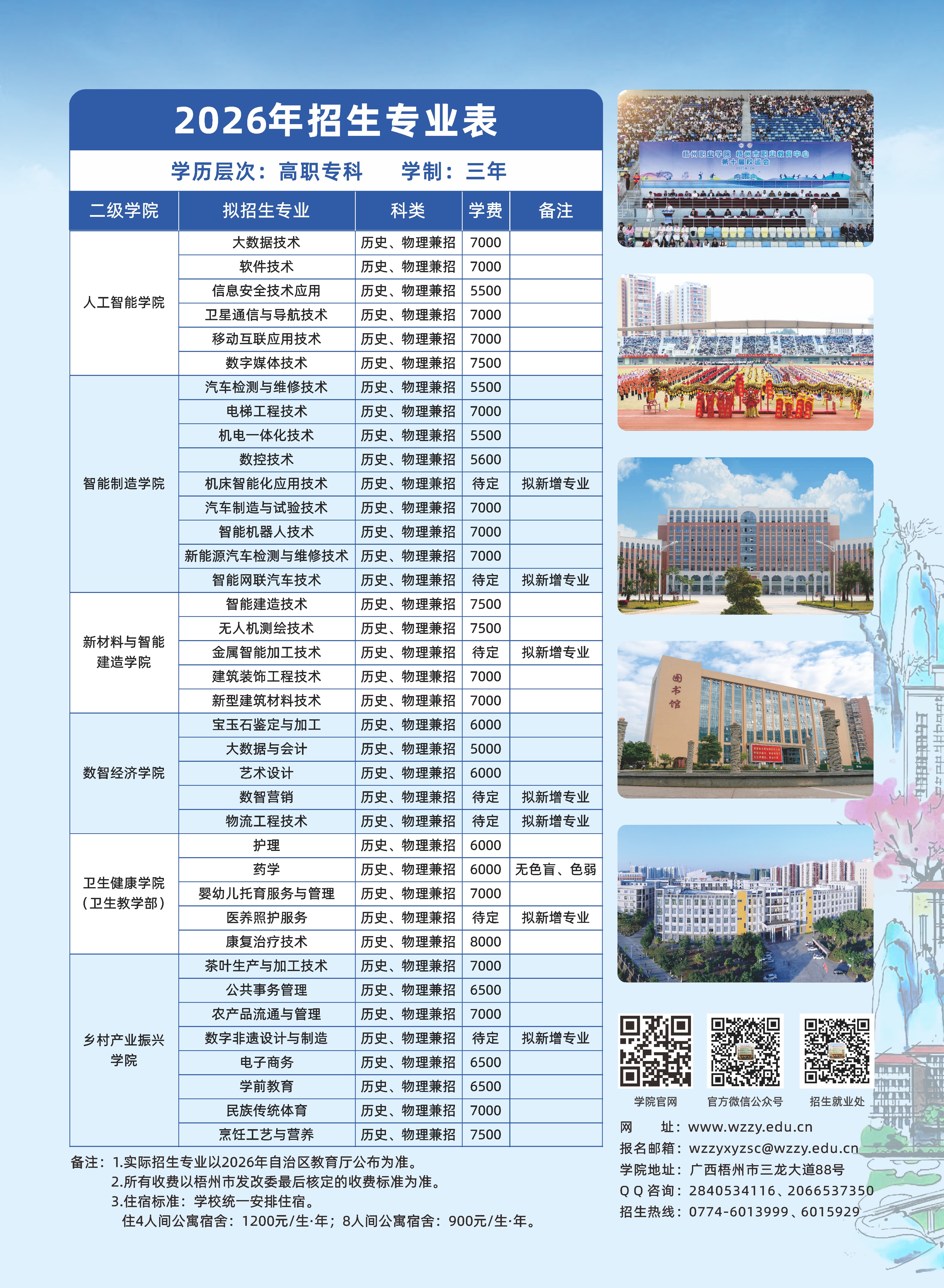 梧州职业学院|2026年招生宣传简章 - 招生简章 - 大篷车